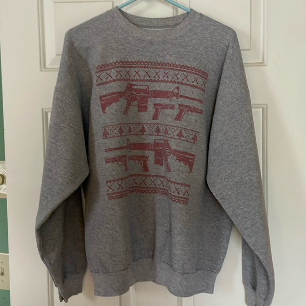 Ugly Christmas sweatshirt— Firearm enthusiasts!